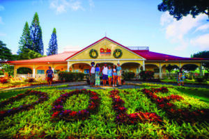 Family at Dole Plantation on Oahu sightseeing tour