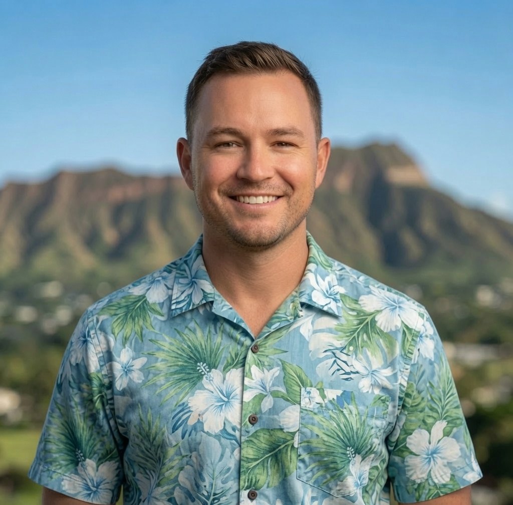 James Lewis of Oahu Adventure Tours in front of Diamond Head